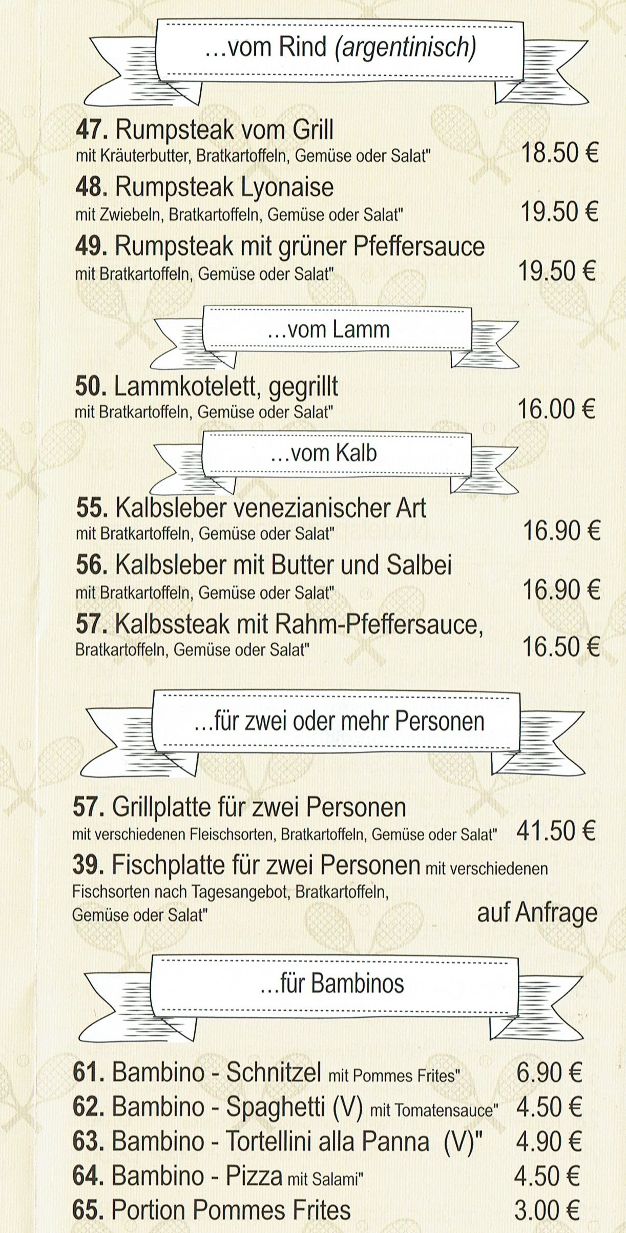 Gastronomie Tennisclub Tc Schwalbach